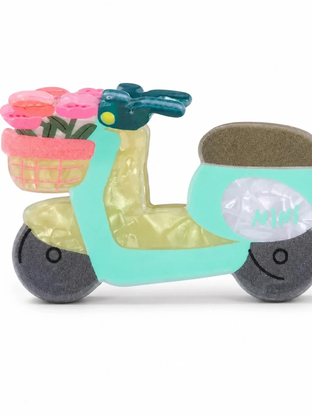 Vespa Scooter Hair Claw Clip Acrylic